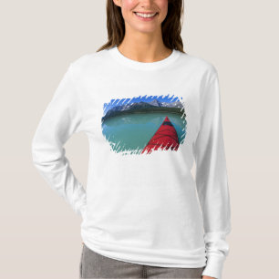 Kayaking on Waterfowl Lake below Howse Peak T-Shirt