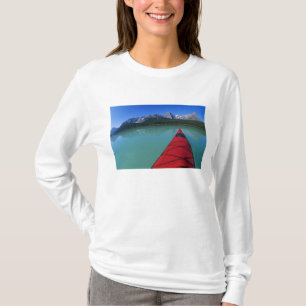 Kayaking on Waterfowl Lake below Howse Peak T-Shirt
