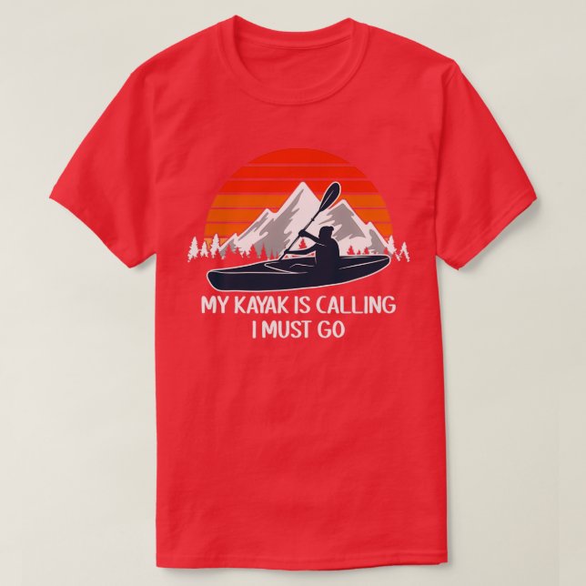 Kayaking Paddle Rowing 2 T-Shirt (Design Front)