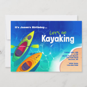 Kayaking Party Invitation