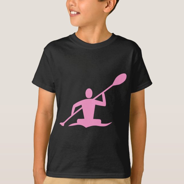 Kayaking - Pink T-Shirt (Front)