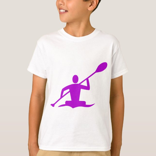 Kayaking - Purple T-Shirt (Front)