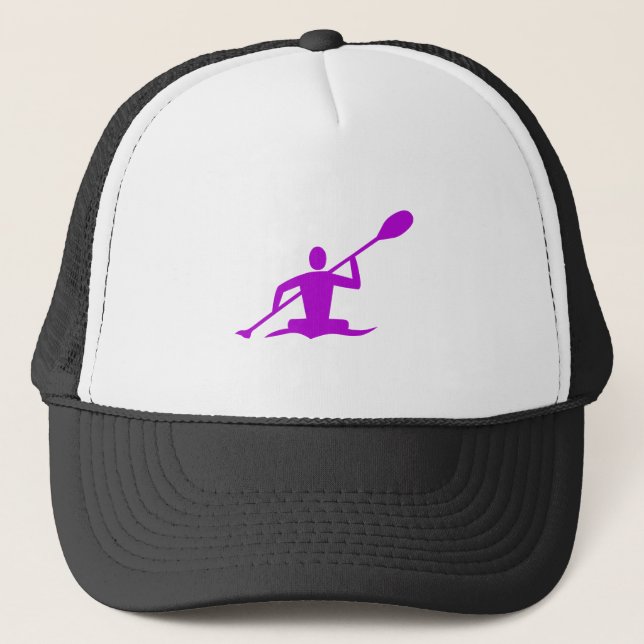 Kayaking - Purple Trucker Hat (Front)