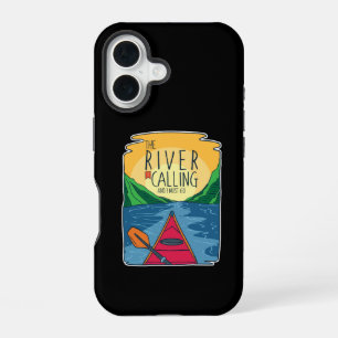 Kayaking - River Is Calling And I Must Go iPhone 16 Case