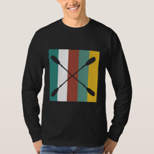 Kayaking Rowing Retro Colours T-Shirt