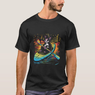 Kayaking Skunk Kayaker Kayak Canoe Canoeing Graffi T-Shirt