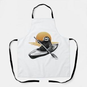 Kayaking Sloth Kayak, Kayaker, Canoe Paddling T-Sh Apron