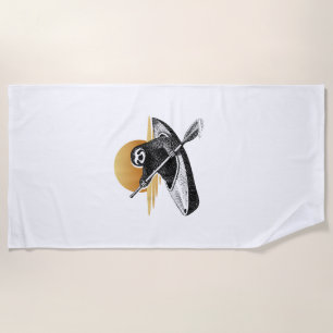 Kayaking Sloth Kayak, Kayaker, Canoe Paddling T-Sh Beach Towel