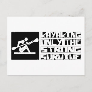 Kayaking Survive Postcard