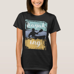 Kayaking Tee - Vintage Retro Kayak