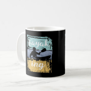 Kayaking Tee - Vintage Retro Kayak Coffee Mug