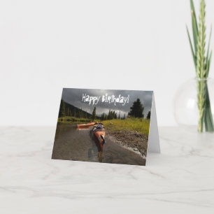 Kayaking the Lapie; Happy Birthday Card