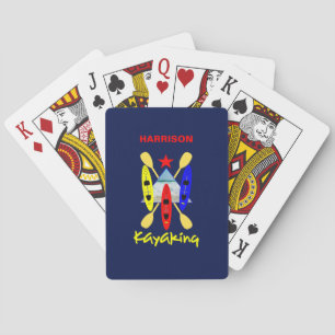 Kayaking Water Sports Personalised Playing Cards