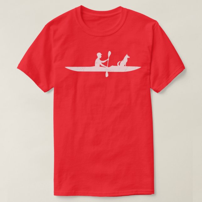 Kayaking with dog Funny Kayak Lover Gift Idea  (2) T-Shirt (Design Front)