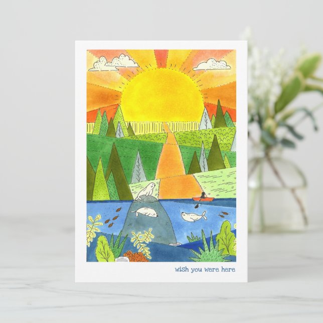 Kayaking with Seals and Sunrise Happy Place (Standing Front)