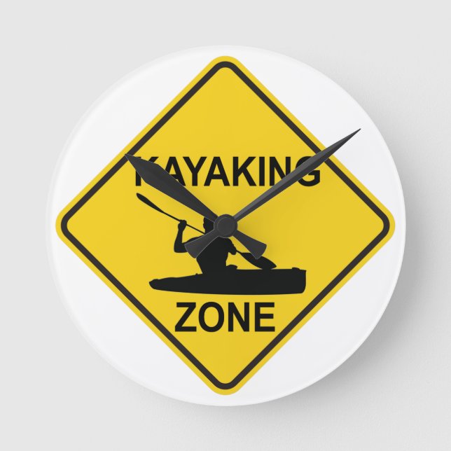 Kayaking Zone Round Clock (Front)