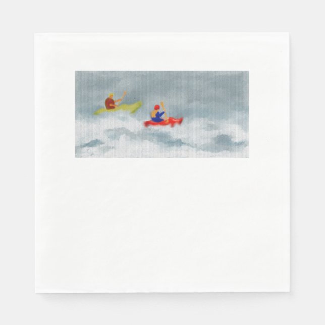 Kayaks Art Napkin (Front)