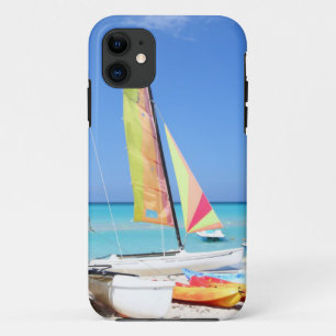 Kayaks, Catamarans And Kayaks  Cuban Beach iPhone 11 Case