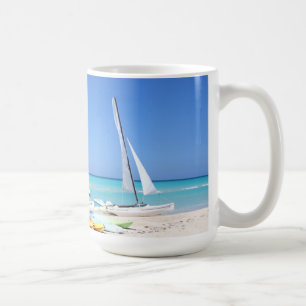Kayaks, Catamarans And Kayaks Cuban Beach Coffee Mug