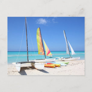 Kayaks, Catamarans And Kayaks Cuban Beach Postcard