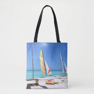 Kayaks, Catamarans And Kayaks Cuban Beach Tote Bag