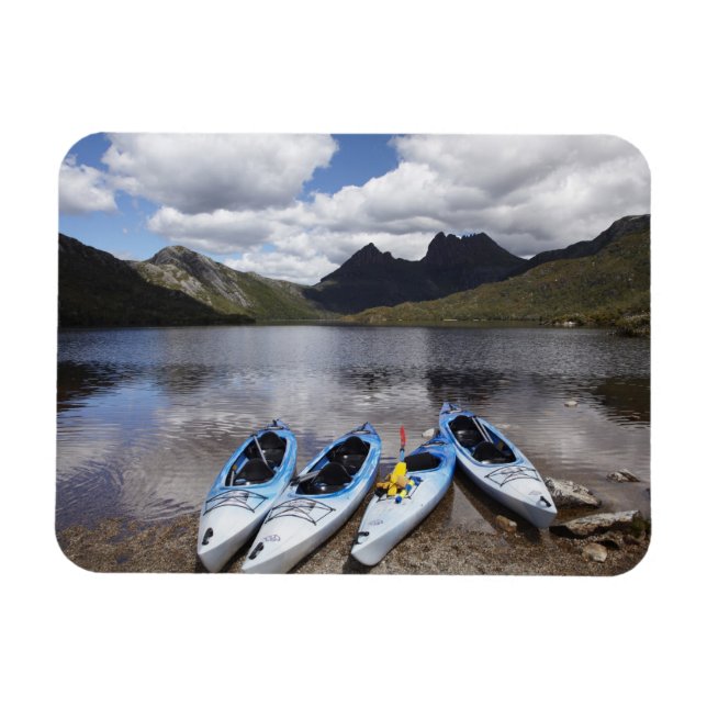 Kayaks, Cradle Mountain and Dove Lake, Cradle Magnet (Horizontal)