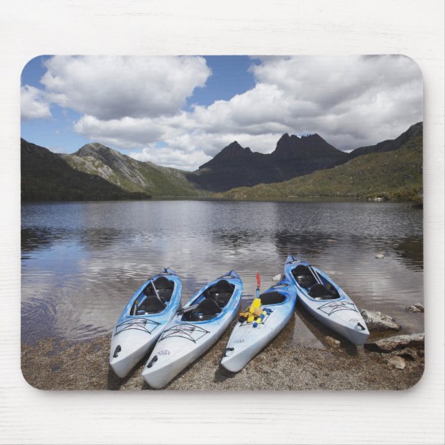 Kayaks, Cradle Mountain and Dove Lake, Cradle Mouse Pad (Front)
