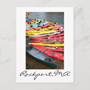 Kayaks in Rockport,MA Postcard