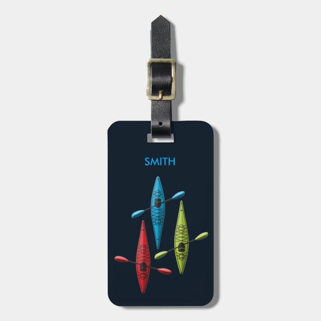 Kayaks Luggage Tag (Front Vertical)
