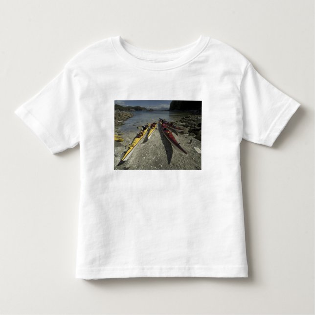 Kayaks on Dicebox Island, Broken Island Group, Toddler T-Shirt (Front)