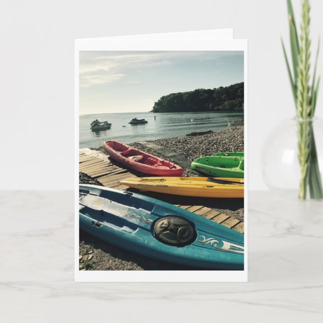 "Kayaks on Put-in-Bay" Greeting Card (Front)