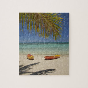 Kayaks on the beach, Plantation Island Resort 2 Jigsaw Puzzle