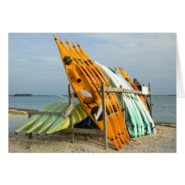 Kayaks Ready for Paddlers Card (Front Horizontal)