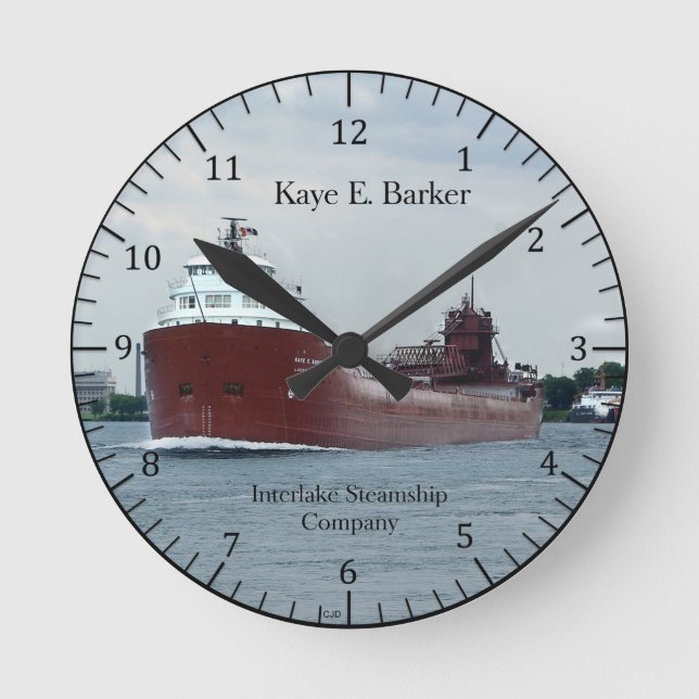 Kaye E. Barker clock (Front)