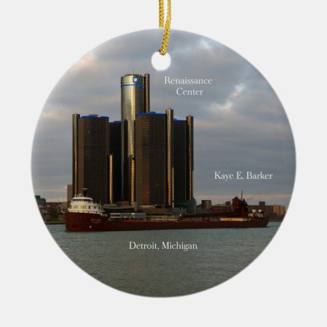 Kaye E. Barker Detroit ornament (Front)