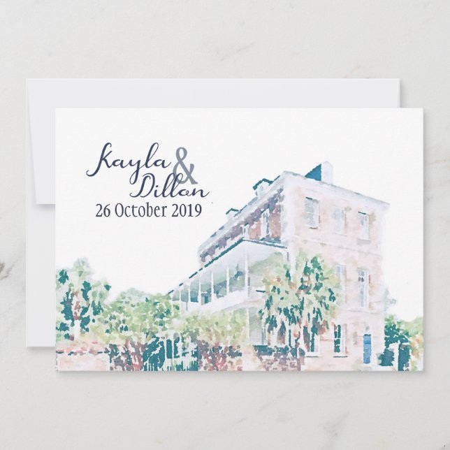 Kayla & Dillon's Final Save the Date Invitation (Front)