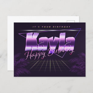 Kayla Name First name purla postcard birthday