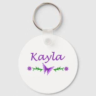 Kayla (Purple Butterfly) Key Ring