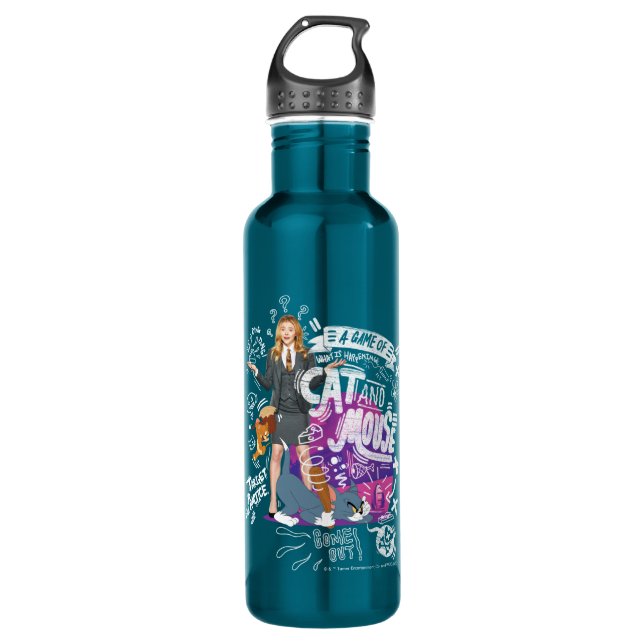 Kayla, Tom & Jerry - A Game of Cat And Mouse 710 Ml Water Bottle (Front)