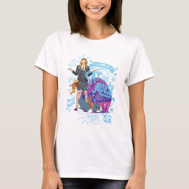 Kayla, Tom & Jerry - A Game of Cat And Mouse T-Shirt (Front)
