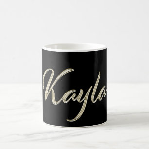 Kayla white gold Handwriting Tasse Kaffeetasse Coffee Mug