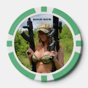 Kaylee Rayne- "Gunz" Poker Chips (25 total)