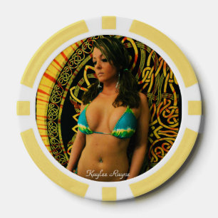 Kaylee Rayne- "Yellow Drop" Poker Chips (25 total)