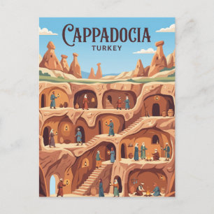 Kaymakli Underground City Turkey Postcard