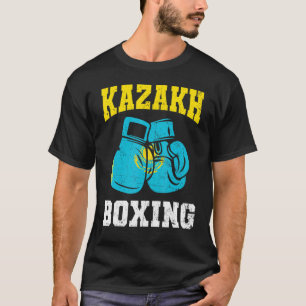 Kazakh Boxing Gloves Kazakhstan Pride  Mens Womens T-Shirt