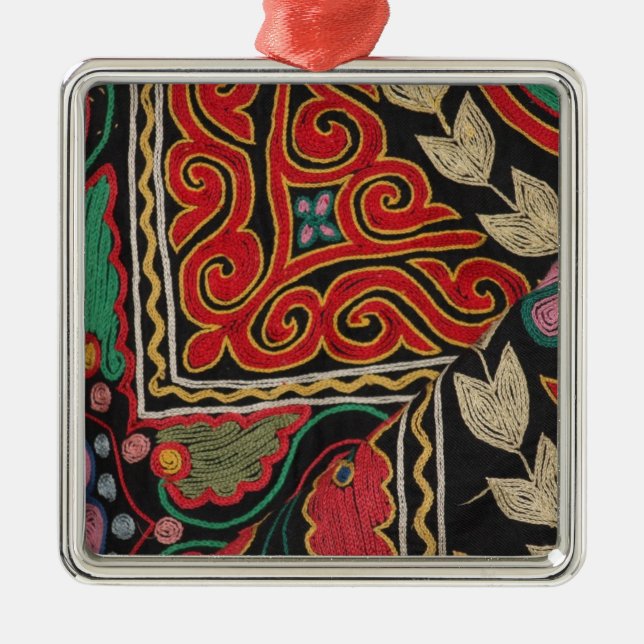Kazakh Pattern Metal Tree Decoration (Front)