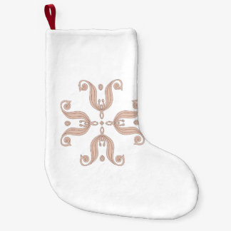 Kazakh tulips pattern  small christmas stocking