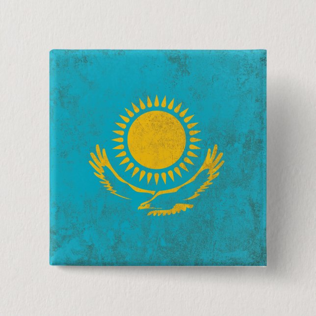 Kazakhstan 15 Cm Square Badge (Front)