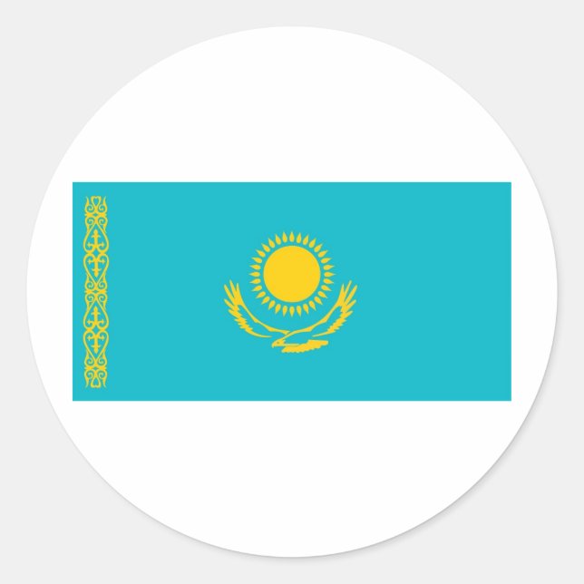Kazakhstan Classic Round Sticker (Front)