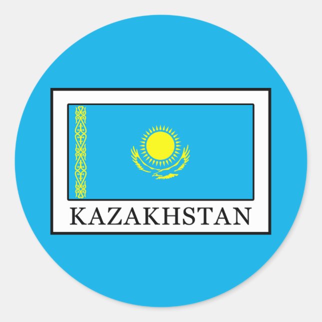 Kazakhstan Classic Round Sticker (Front)